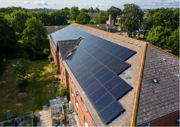 Solar panels on flats