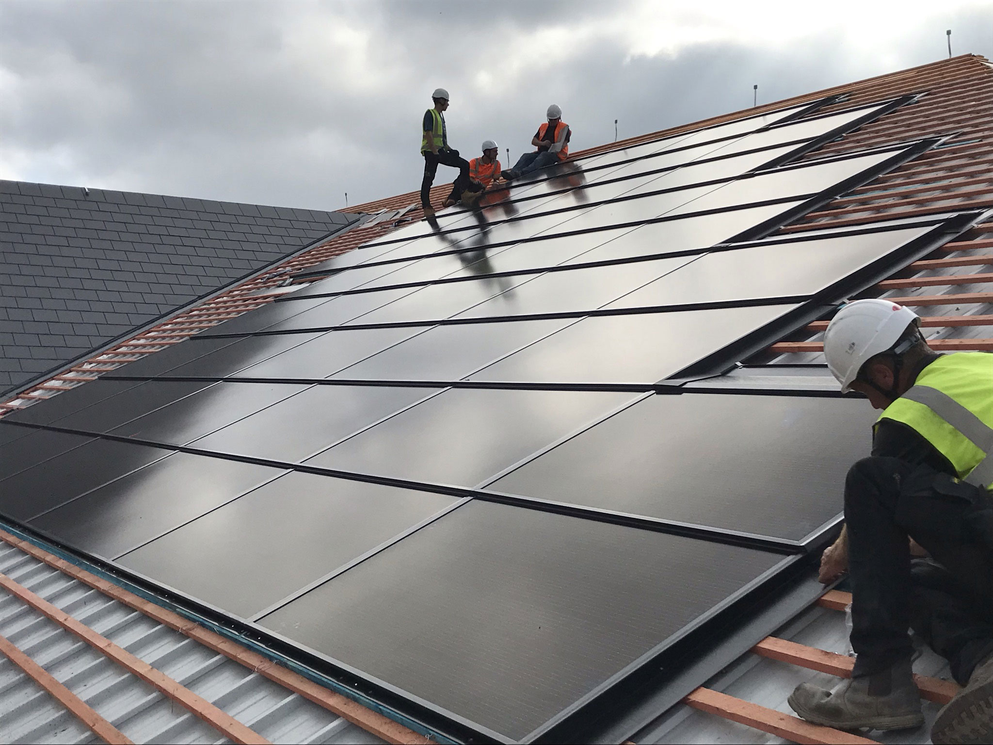 in-roof PV installation