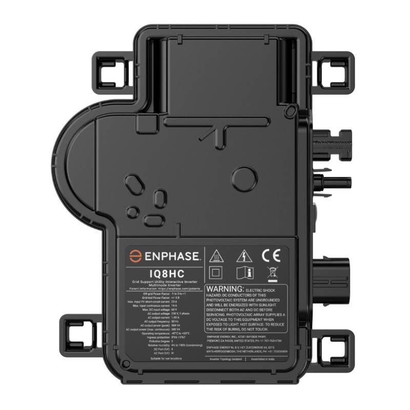 Enphase IQ8HC Microinverter with integrated MC4