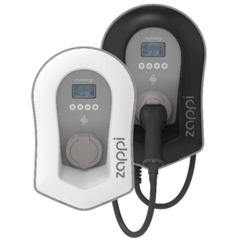 Zappi V2.1 Smart EV Charger - 22kW 3ph Tethered with Anti Tamper